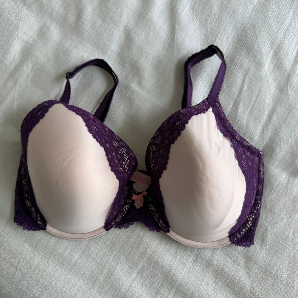Victoria's‎ Secret Dream Angels Perfect Coverage Bra Purple Lace 36DDD NEW